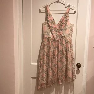 Elizabeth and James asymmetrical floral dress.